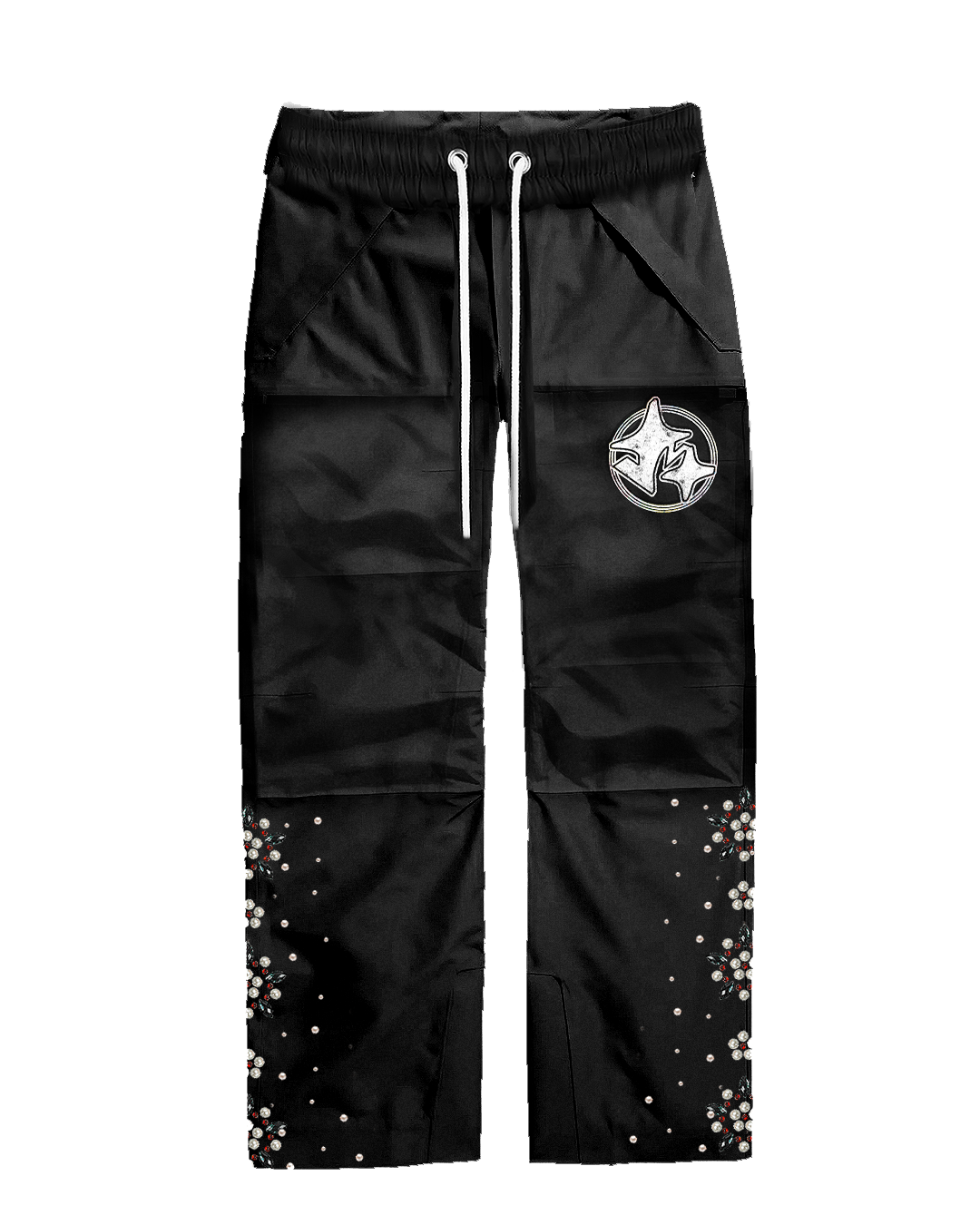 ‘triumph’ black rain pants